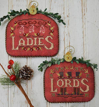 Ladies & Lords: 12 Days Series Cross Stitch Pattern by Hands On Design - Premium Pattern, Cross Stitch from Hands On Design - Just $10! Shop now at Crossed Hearts Needlework & Design