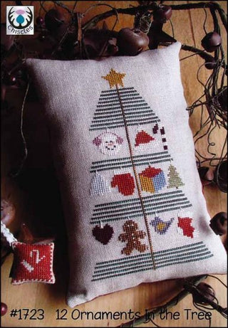 12 Ornaments In The Tree Cross Stitch Pattern by Thistles - Premium Pattern, Cross Stitch from Thistles - Just $7.10! Shop now at Crossed Hearts Needlework & Design