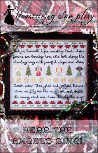 Hear The Angels Sing Cross Stitch Pattern by Heartstring Samplery - Premium Pattern, Cross Stitch from Heartstring Samplery - Just $12! Shop now at Crossed Hearts Needlework & Design