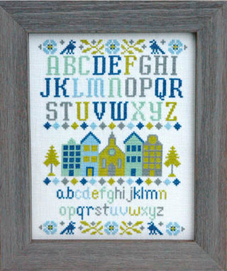 Village Sampler Cross Stitch Pattern - Premium Pattern, Cross Stitch from Tiny Modernist - Just $9! Shop now at Crossed Hearts Needlework & Design