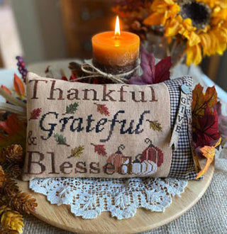 Blessed Pillow Cross Stitch Pattern by Mani di Donna - Premium Pattern, Cross Stitch from Mani di Donna - Just $10! Shop now at Crossed Hearts Needlework & Design