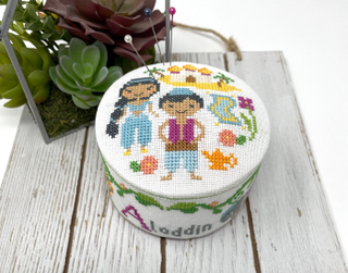 Fairy Tale Pin Cushion: Aladdin Cross Stitch Pattern by Tiny Modernist - Premium Pattern, Cross Stitch from Tiny Modernist - Just $8! Shop now at Crossed Hearts Needlework & Design