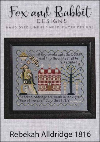 Rebekah Alldridge 1816 Cross Stitch Pattern - Premium Pattern, Cross Stitch from Fox and Rabbit Designs - Just $18! Shop now at Crossed Hearts Needlework & Design