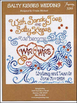 Salty Kisses Wedding Cross Stitch Pattern - Premium Pattern, Cross Stitch from Imaginating - Just $7! Shop now at Crossed Hearts Needlework & Design