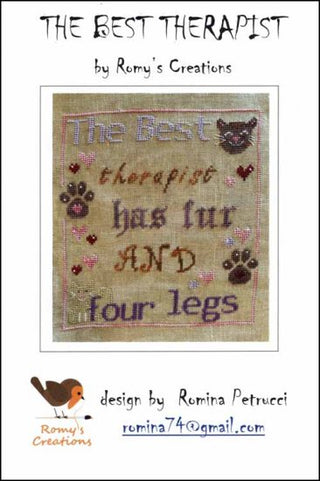 The Best Therapist Cross Stitch Pattern by Romy's Creations - Premium Pattern, Cross Stitch from Romy's Creations - Just $16! Shop now at Crossed Hearts Needlework & Design