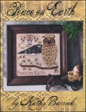 Peace On Earth Cross Stitch Pattern by Kathy Barrick - Premium Pattern, Cross Stitch from Kathy Barrick - Just $12! Shop now at Crossed Hearts Needlework & Design