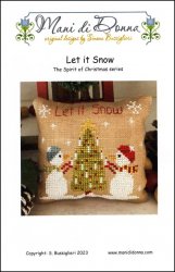 Let It Snow Cross Stitch Pattern by Mani di Donna - Premium Pattern, Cross Stitch from Mani di Donna - Just $12! Shop now at Crossed Hearts Needlework & Design