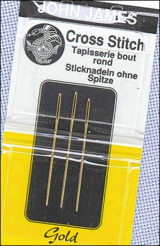 Gold Tapestry Needles by John James - Premium Hand-Sewing Needles from Colonial Needle Company - Just $4.90! Shop now at Crossed Hearts Needlework & Design