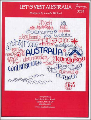 Let's Visit Australia Cross Stitch Pattern - Premium Pattern, Cross Stitch from Imaginating - Just $6! Shop now at Crossed Hearts Needlework & Design