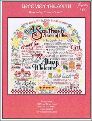 Let's Visit The South Cross Stitch Pattern - Premium Pattern, Cross Stitch from Imaginating - Just $7! Shop now at Crossed Hearts Needlework & Design