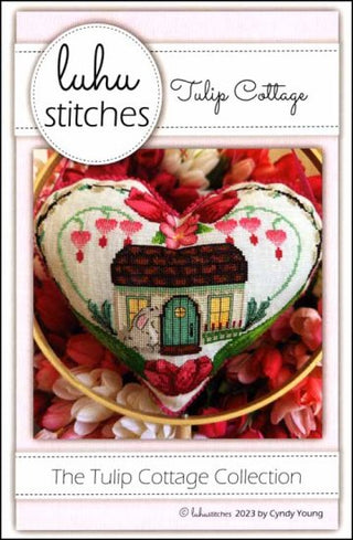 Tulip Cottage Cross Stitch Pattern by Luhu Stitches - Premium Pattern, Cross Stitch from Luhu Stitches - Just $13! Shop now at Crossed Hearts Needlework & Design