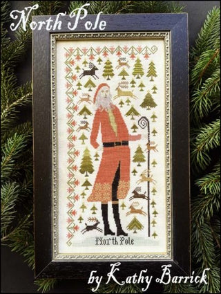 North Pole Cross Stitch Pattern by Kathy Barrick - Premium Pattern, Cross Stitch from Kathy Barrick - Just $14! Shop now at Crossed Hearts Needlework & Design