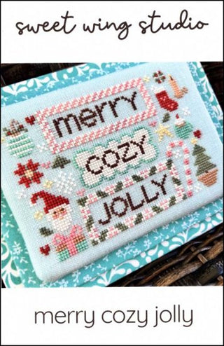 Merry Cozy Jolly Cross Stitch Pattern by Sweet Wing Studio - Premium Pattern, Cross Stitch from Sweet Wing Studio - Just $8! Shop now at Crossed Hearts Needlework & Design