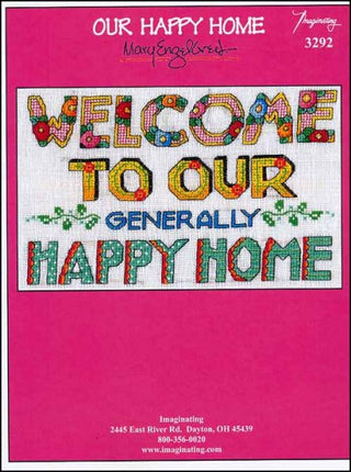 Our Happy Home Cross Stitch Pattern - Premium Pattern, Cross Stitch from Imaginating - Just $6! Shop now at Crossed Hearts Needlework & Design