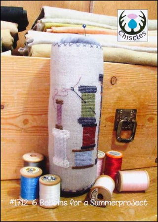 6 Bobbins For A Summerproject Cross Stitch Pattern by Thistles - Premium Pattern, Cross Stitch from Thistles - Just $7.10! Shop now at Crossed Hearts Needlework & Design