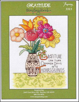 Gratitude Cross Stitch Pattern - Premium Pattern, Cross Stitch from Imaginating - Just $7! Shop now at Crossed Hearts Needlework & Design