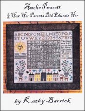 Amelia Prescott Cross Stitch Pattern by Kathy Barrick - Premium Pattern, Cross Stitch from Kathy Barrick - Just $20! Shop now at Crossed Hearts Needlework & Design