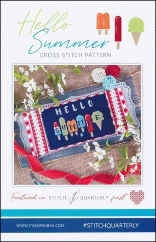 Hello Summer Cross Stitch Pattern by It's Sew Emma - Premium Pattern, Cross Stitch from It's Sew Emma - Just $8! Shop now at Crossed Hearts Needlework & Design