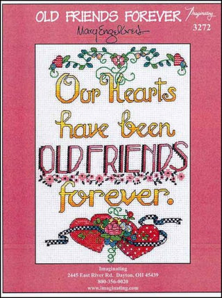 Old Friends Forever Cross Stitch Pattern - Premium Pattern, Cross Stitch from Imaginating - Just $7! Shop now at Crossed Hearts Needlework & Design