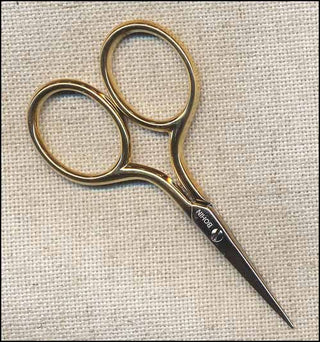 Gilt Handle 2 3/4" Embroidery Scissors by Bohin France - Premium Embroidery Scissors from Bohin France - Just $27.20! Shop now at Crossed Hearts Needlework & Design