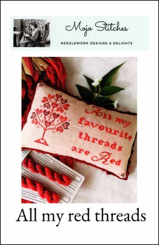 All My Red Threads Cross Stitch Pattern by Mojo Stitches - Premium Patterns, Cross Stitch from Mojo Stitches - Just $10! Shop now at Crossed Hearts Needlework & Design