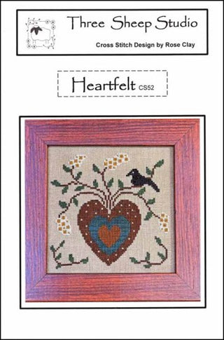 Heartfelt Cross Stitch Pattern by Three Sheep Studio - Premium Pattern, Cross Stitch from Three Sheep Studio - Just $10! Shop now at Crossed Hearts Needlework & Design