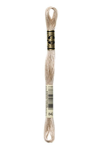 842 Very Light Beige Brown (Bundle - 2 Skeins) DMC® Six-Strand Embroidery Floss - Premium Embroidery Floss from DMC® - Just $1.32! Shop now at Crossed Hearts Needlework & Design