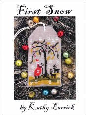 First Snow Cross Stitch Pattern by Kathy Barrick - Premium Pattern, Cross Stitch from Kathy Barrick - Just $10! Shop now at Crossed Hearts Needlework & Design