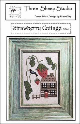 Strawberry Cottage Cross Stitch Pattern by Three Sheep Studio - Premium Pattern, Cross Stitch from Three Sheep Studio - Just $10! Shop now at Crossed Hearts Needlework & Design