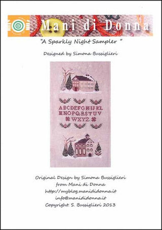 A Sparkly Night Sampler Cross Stitch Pattern by Mani di Donna - Premium Pattern, Cross Stitch from Mani di Donna - Just $13! Shop now at Crossed Hearts Needlework & Design