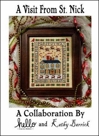 A Visit From St. Nick Cross Stitch Pattern A Collaboration by Kathy Barrick & hello from Liz Mathews*NEW* - Premium Pattern, Cross Stitch from Kathy Barrick - Just $12! Shop now at Crossed Hearts Needlework & Design