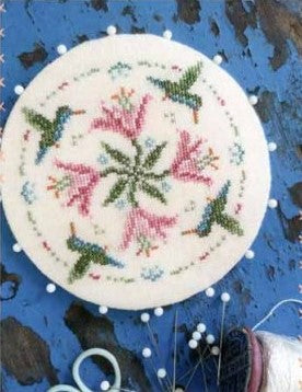 A Charm of Hummingbirds: A Georgian Pinwheel Cross Stitch Pattern by Mojo Stitches *NEW* - Premium Patterns, Cross Stitch from Mojo Stitches - Just $11! Shop now at Crossed Hearts Needlework & Design