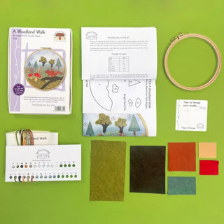 A Woodland Walk Felt Embroidery Kit by Bothy Threads *NEW* - Premium Needlecraft Kit from Bothy Threads - Just $44! Shop now at Crossed Hearts Needlework & Design