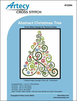 Abstract Christmas Tree Cross Stitch Pattern by Artecy Cross Stitch - Premium Pattern, Cross Stitch from Annalee Waite Designs - Just $8! Shop now at Crossed Hearts Needlework & Design