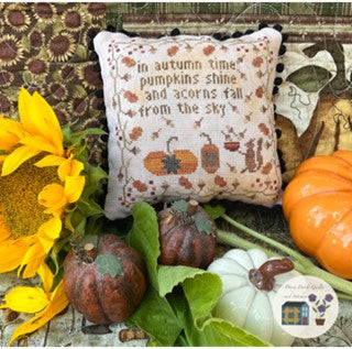 The Acorn Catcher Cross Stitch Pattern by Pansy Patch Quilts and Stitchery - Premium Pattern, Cross Stitch from Pansy Patch Quilts and Stitchery - Just $9! Shop now at Crossed Hearts Needlework & Design