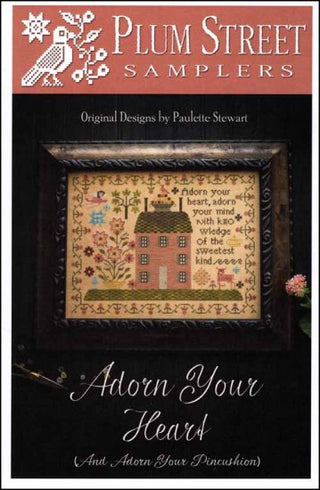 Adorn Your Heart Cross Stitch Pattern by Plum Street Samplers - Premium Pattern, Cross Stitch from Plum Street Samplers - Just $16! Shop now at Crossed Hearts Needlework & Design