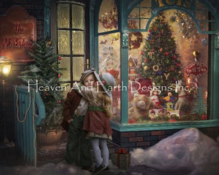 All I Want For Christmas Is You FULL COVERAGE Cross Stitch Pattern by Heaven and Earth Designs - Premium Pattern, Cross Stitch from Heaven and Earth Designs - Just $23! Shop now at Crossed Hearts Needlework & Design