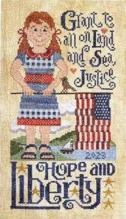 American Dream Counted Cross Stitch Pattern - Premium Pattern, Cross Stitch from Silver Creek Samplers - Just $13! Shop now at Crossed Hearts Needlework & Design