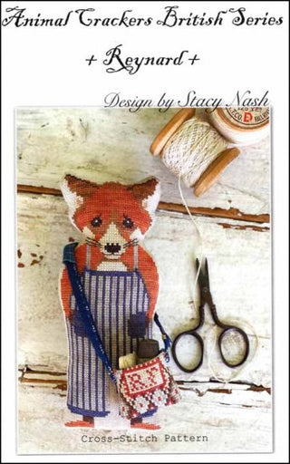 Animal Cracker British Series: Reynard Cross Stitch Pattern by Stacy Nash Primitives *NEW* - Premium Pattern, Cross Stitch from Stacy Nash Designs - Just $12! Shop now at Crossed Hearts Needlework & Design