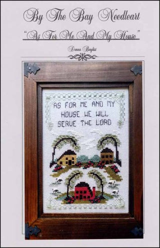 As For Me And My House Cross Stitch Pattern by By The Bay Needleart - Premium Pattern, Cross Stitch from By The Bay Needleart - Just $10! Shop now at Crossed Hearts Needlework & Design