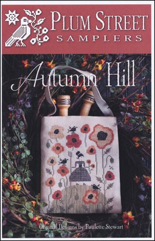 Autumn Hill Cross Stitch Pattern by Plum Street Samplers - Premium Pattern, Cross Stitch from Plum Street Samplers - Just $12! Shop now at Crossed Hearts Needlework & Design