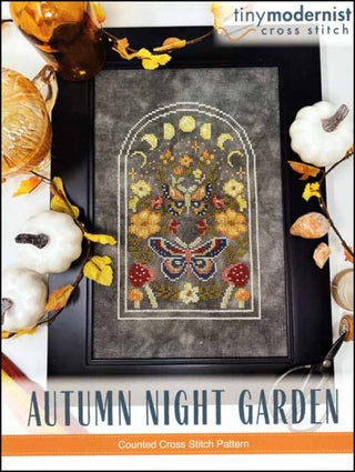 Autumn Night Garden Cross Stitch Pattern by Tiny Modernist *NEW* - Premium Pattern, Cross Stitch from Tiny Modernist - Just $12! Shop now at Crossed Hearts Needlework & Design