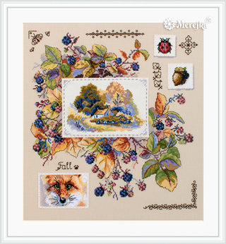 Autumn Sampler Needlecraft Kit by Merejka - Premium Needlecraft Kit from Merejka - Just $53! Shop now at Crossed Hearts Needlework & Design