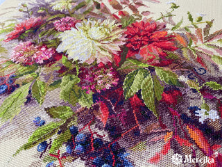 Autumn Secrets Needlecraft Kit by Merejka - Premium Needlecraft Kit from Merejka - Just $50! Shop now at Crossed Hearts Needlework & Design