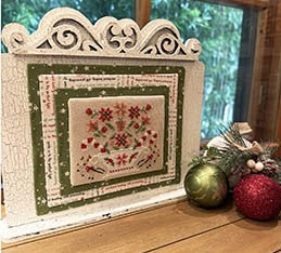 Baskets of Blooms: Christmas Cross Stitch Pattern by Anabella's *NEW* - Premium Pattern, Cross Stitch from Anabella's - Just $8! Shop now at Crossed Hearts Needlework & Design