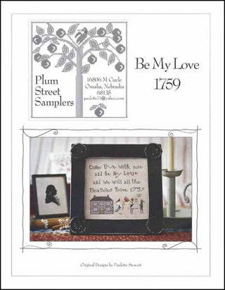 Be My Love 1759 Cross Stitch Pattern by Plum Street Samplers - Premium Pattern, Cross Stitch from Plum Street Samplers - Just $10! Shop now at Crossed Hearts Needlework & Design