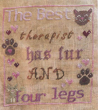 The Best Therapist Cross Stitch Pattern by Romy's Creations - Premium Pattern, Cross Stitch from Romy's Creations - Just $16! Shop now at Crossed Hearts Needlework & Design