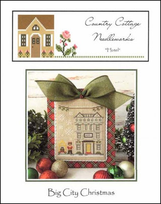 Big City Christmas: Hotel Cross Stitch Pattern by Country Cottage Needleworks - Premium Pattern, Cross Stitch from Country Cottage Needleworks - Just $7! Shop now at Crossed Hearts Needlework & Design