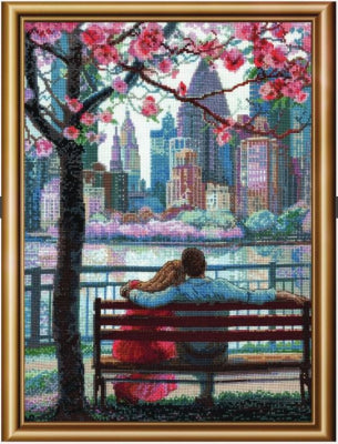 Blooming New York Cross Stitch Kit by Aine *NEW* - Premium Needlecraft Kit from Aine - Just $53! Shop now at Crossed Hearts Needlework & Design