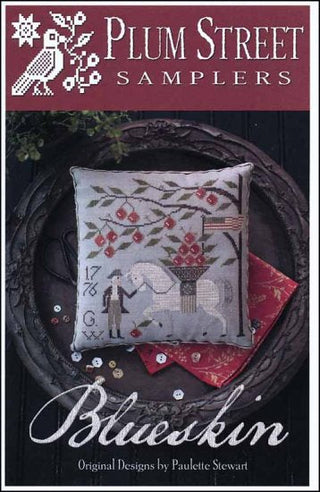 Blueskin Cross Stitch Pattern by Plum Street Samplers - Premium Pattern, Cross Stitch from Plum Street Samplers - Just $12! Shop now at Crossed Hearts Needlework & Design